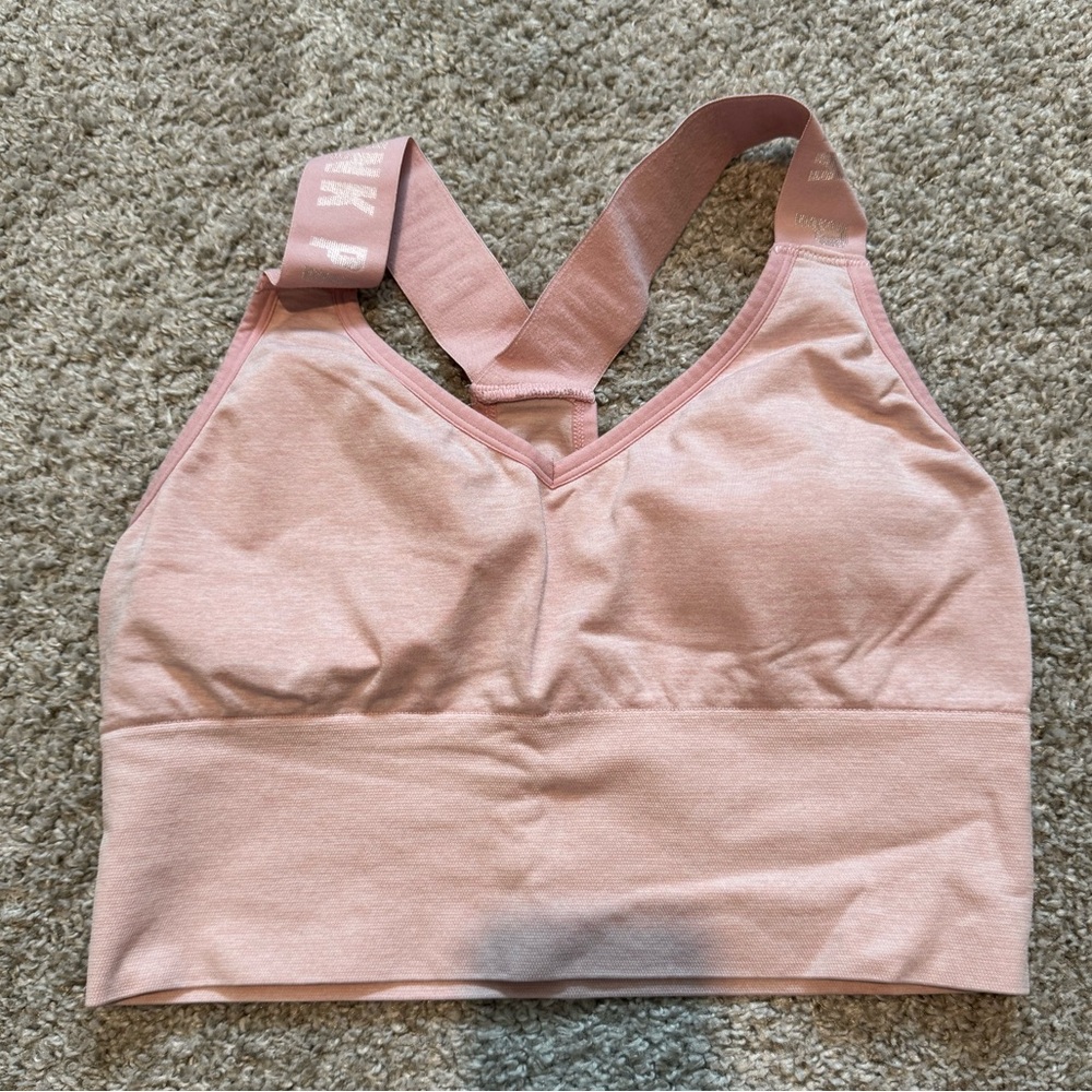 Pink Victoria Secret Longline Sports Bra